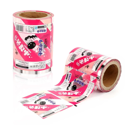 Disponible para pedido personalizado Rolos de película de embalaje para envases de alimentos con logotipo personalizado e imagen única