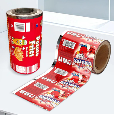 Disponible para pedido personalizado Rolos de película de embalaje para envases de alimentos con logotipo personalizado e imagen única