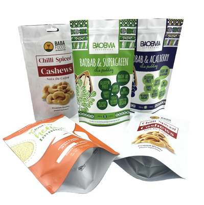 Muestras gratuitas Bolsas de impresión digital Bolsa Mylar Zipper Noche a prueba de olor Envasado de anacardos Bolso de superficie mate Bolso para nueces