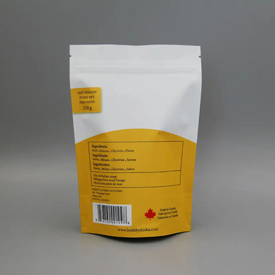Matte acabado de aluminio de papel compostable Doypack Stand Up Zipper Bolso de plástico de aperitivos bolso de comida Bolsa de aperitivos