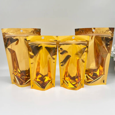 Nueva bolsa de cerradura de plástico PE transparente con grabado de plata para imprimir envases de alimentos para azúcar y jalea