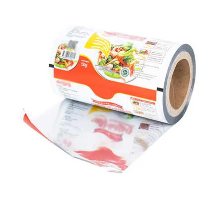 Impresión a medida Película de embalaje automática de papel de aluminio Impresión de pollo en polvo Condimento de bocadillos Fritas de comida Película de rollo de embalaje