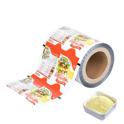 Impresión a medida Película de embalaje automática de papel de aluminio Impresión de pollo en polvo Condimento de bocadillos Fritas de comida Película de rollo de embalaje