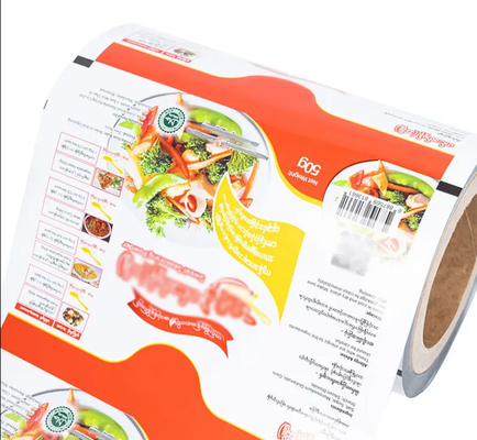 Impresión a medida Película de embalaje automática de papel de aluminio Impresión de pollo en polvo Condimento de bocadillos Fritas de comida Película de rollo de embalaje