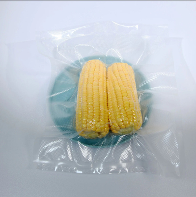 Bolsa de embalaje de alimentos con vacío en relieve sellable y segura en congelador