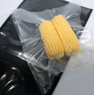 Bolsa de embalaje de alimentos con vacío en relieve sellable y segura en congelador