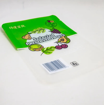 Bolsa de embalaje de alimentos impresa a medida Bolsa de sello de tres lados de tamaño pequeño con ventana