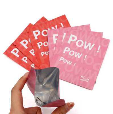 Bolsa de vacío de aluminio plateada sellada térmicamente de 3 lados Bolsa de almacenamiento de alimentos con cierre para azúcar y otros alimentos