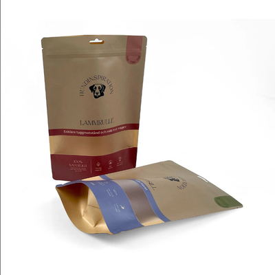 Embalaje de alimentos reutilizables Bolsa de pie Nut Snack Almacenamiento Bolsa sellada Embalaje de plástico Bolsa de papel de aluminio
