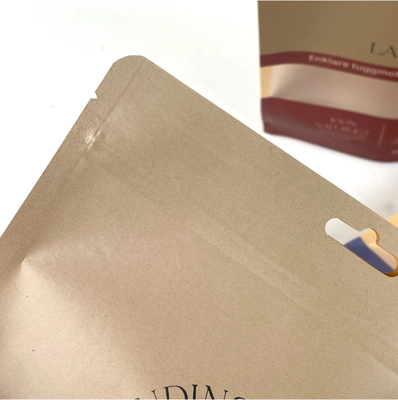 Embalaje de alimentos reutilizables Bolsa de pie Nut Snack Almacenamiento Bolsa sellada Embalaje de plástico Bolsa de papel de aluminio