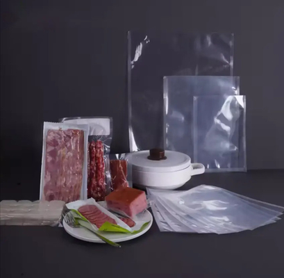Suministro profesional Bolsas de almacenamiento de vacío a prueba de humedad personalizadas para alimentos Bolsas de vacío para alimentos Bolsa de vacío de coextrusión clara