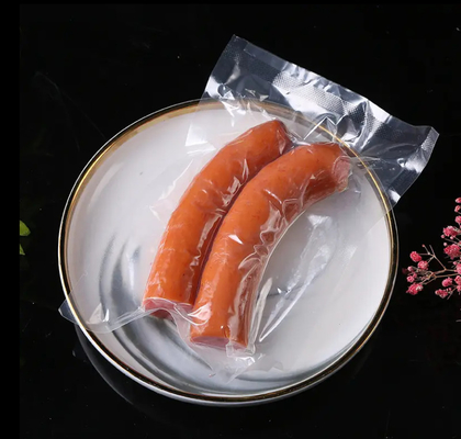 Cubierta de alimentos de mantenimiento fresco con vacío de sellado de alimentos con vacío de seguridad con bolsa de sellado de vacío y película de rollo con bombaje seco y bolsas transparentes a prueba de humedad