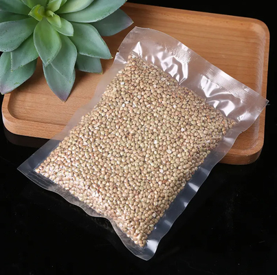 Cubierta de alimentos de mantenimiento fresco con vacío de sellado de alimentos con vacío de seguridad con bolsa de sellado de vacío y película de rollo con bombaje seco y bolsas transparentes a prueba de humedad