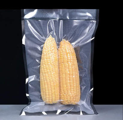 China Proveedor mayorista Bolsa de sello al vacío texturizada en relieve negro transparente embalaje de alimentos bolsas sellador al vacío
