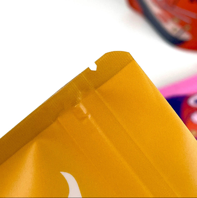Bolsa de plástico sellada con cremallera reutilizable Biscoito Snack Comida Stand-Up Bolsa a prueba de humedad Bolsa de embalaje sellada