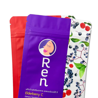 Bolsas de embalaje de bebidas en polvo de grado alimenticio de impresión personalizada bolsas de café con cremallera