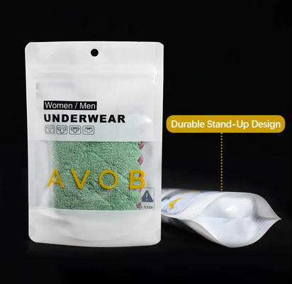 Bolsas de ropa interior con cierre por cerradura de cremallera Bolsas Mylar con ventana transparente