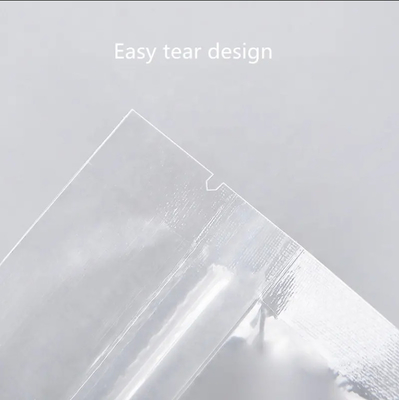 Comida con cremallera transparente Impresión personalizada Stand Up Bolso con cremallera Cerradura Embalaje Bolsa de plástico transparente con cremallera