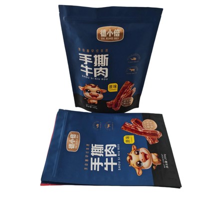 PET/VMPET/PE Bolsa de cremallera vertical mate con impresión UV de alta calidad para diseño de barrera