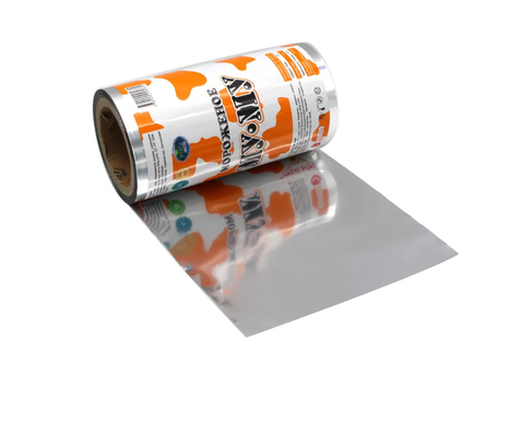 Película de rollo personalizada Embalaje de alimentos Reenrollamiento Película de embalaje flexible Embalaje automático Película de sellado térmico