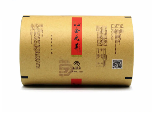 Embalaje de papel Kraft personalizado y rollo de película de plástico para galletas de té, papas fritas - biodegradable y de calidad alimentaria