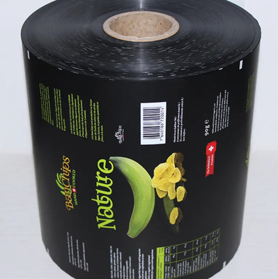 Película de embalaje flexible sellada por calor personalizada para bocadillos, papas, tortillas de maíz, harina de maíz, rodajas de plátano