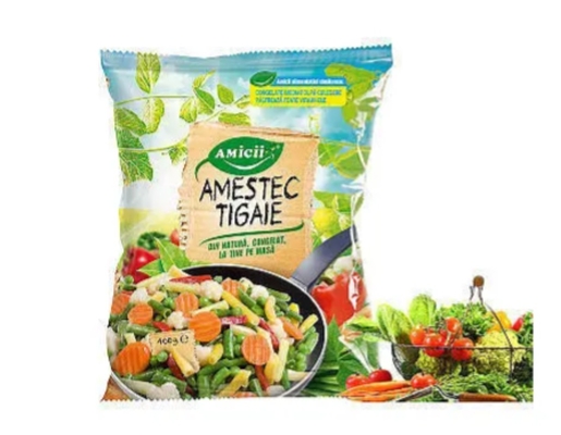 Bolsas de embalaje personalizadas para alimentos congelados, bolsas de almacenamiento al vacío termoselladas de tres lados de grado alimenticio para alimentos congelados y verduras