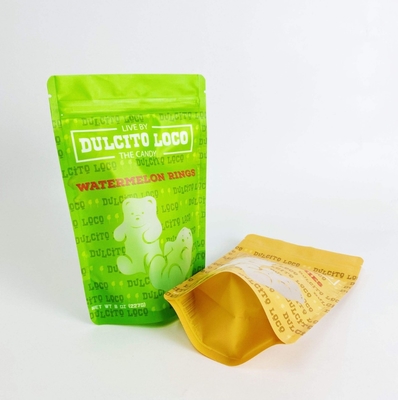 Bolsa de caramelos de calibre alimenticio con ventana transparente