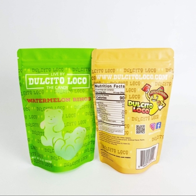 Bolsa de caramelos de calibre alimenticio con ventana transparente