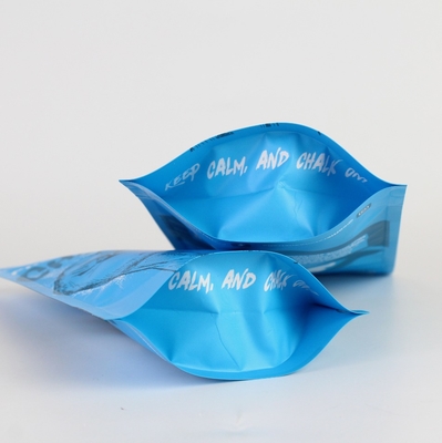 Bolsa de embalaje de bolígrafo de polvo de alta barrera personalizada con cremallera y bolsa vertical de papel de aluminio