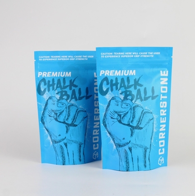 Bolsa de embalaje de bolígrafo de polvo de alta barrera personalizada con cremallera y bolsa vertical de papel de aluminio