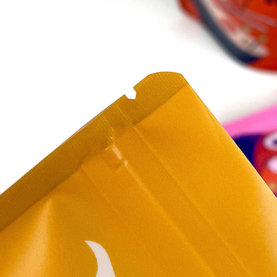 Bolsa de plástico sellada con cremallera reutilizable Biscoito Snack Comida Stand-Up Bolsa a prueba de humedad Bolsa de embalaje sellada