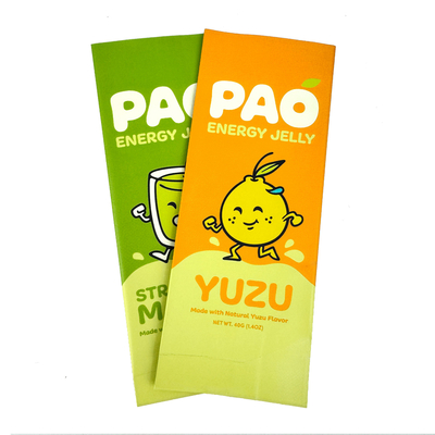 Alta calidad 40g 50g Impresión a medida Proof de olor Bolsa de sello de espalda de Mylar Bolsa de polvo de té de matcha de papel de aluminio