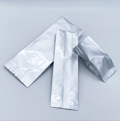 Bolsa de aluminio en polvo de PE resistente a la humedad, sello térmico laminado lateral, estuche de vacío, bolsa de aluminio para almacenamiento