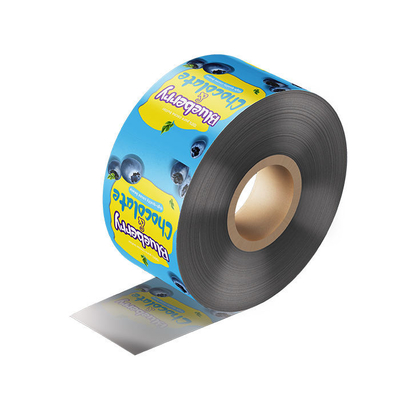Película en rollo para sobres de plástico laminado biodegradable, termosellable, con impresión personalizada, para polvo y zumos.