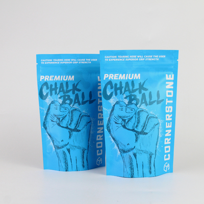 Bolsa de embalaje de bolígrafo de polvo de alta barrera personalizada con cremallera y bolsa vertical de papel de aluminio