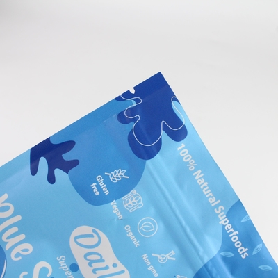 Bolsa vertical con logotipo personalizado, bolsa de embalaje para alimentos, bolsa de embalaje en polvo resealable