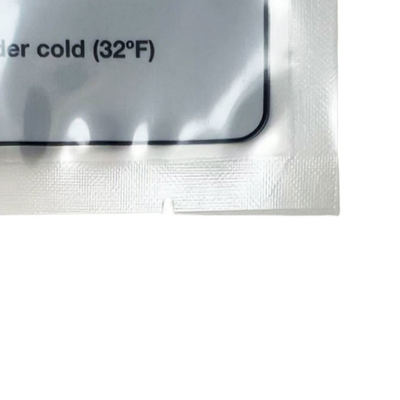 Bolsas termoselladas con logotipo impreso a medida, sellado por tres lados, para envasado de alimentos congelados, bolsas de plástico al vacío para envasado de carne con ventana