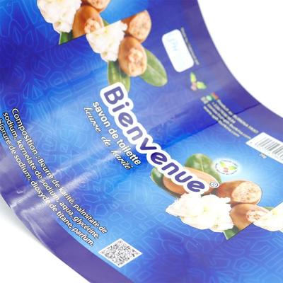 Película en rollo de plástico laminado con impresión personalizada de venta caliente, grado alimenticio, embalaje flexible para envolver jabón