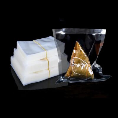 Ventas directas de fábrica de bolsas de envasado de alimentos selladas de nylon de tres lados, bolsas de alimentos de vacío transparentes, bolsas de plástico PE, 100pcs