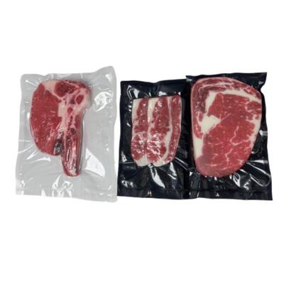 Productos de carne congelados Embalaje al vacío Bolsa transparente para cocinar al vapor Bolsa transparente para carne