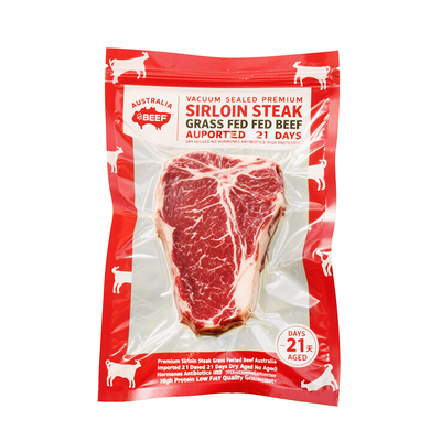 Customized Logo 3 Side Sealing Plastic Packaging Food Storage Mylar Vacuum Sealed Bags Fish Food Packaging Vacuum Bag With Logo