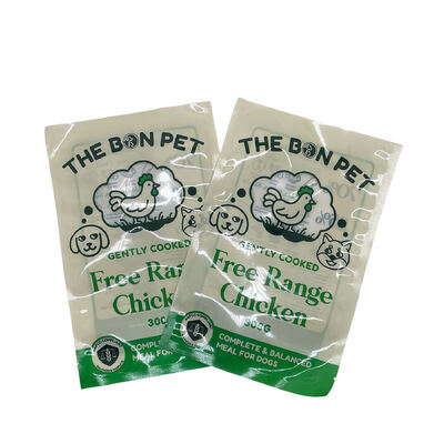 Bolsa sellada de tres lados con impresión personalizada, adecuada para envasar alimentos, incluyendo snacks, caramelos, café, té en polvo y alimentos secos, con muesca de desgarro y cremallera.