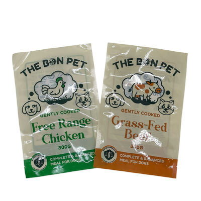 Bolsa sellada de tres lados con impresión personalizada, adecuada para envasar alimentos, incluyendo snacks, caramelos, café, té en polvo y alimentos secos, con muesca de desgarro y cremallera.