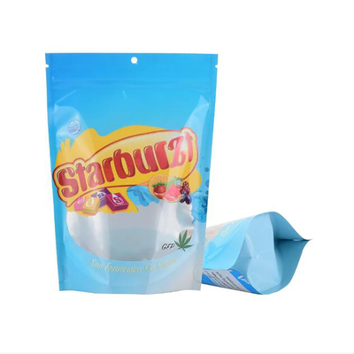 Soporte impreso de encargo de MOQ 100 encima de las bolsas k plásticas para el envasado de alimentos