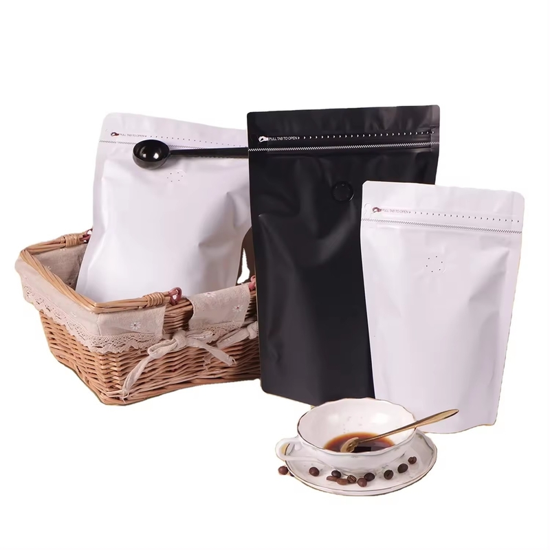 Tamaño personalizado Bolso de cierre de bolso de nylon con logotipo de impresión personalizado para alimentos para mascotas Café té