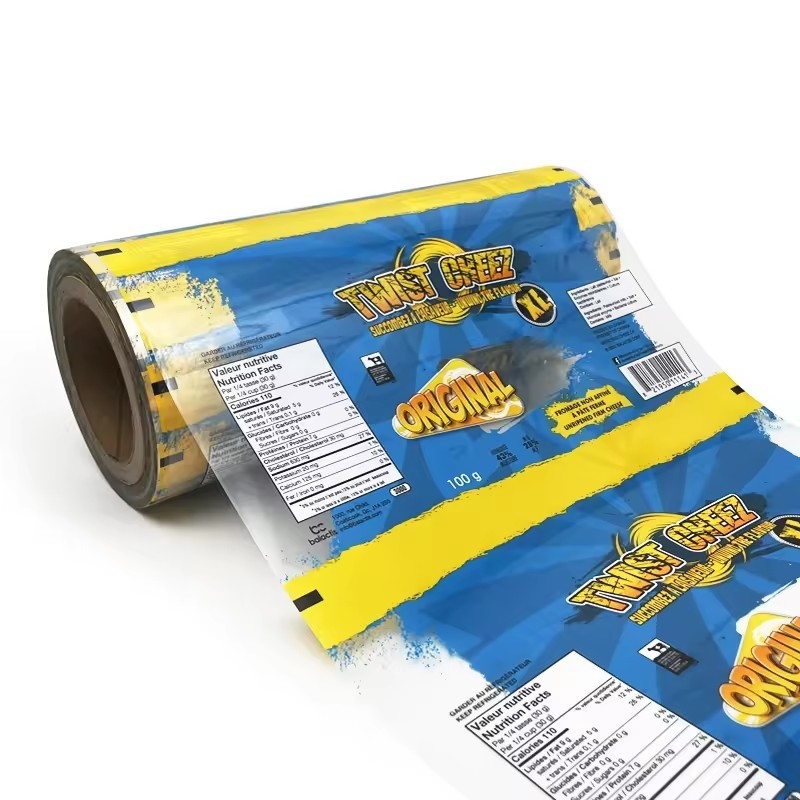 Impresión personalizada de calidad alimentaria de plástico de película de rollo de envoltura máquina de embalaje automático Perfume queso en polvo alimentos EVOH PE material Tran