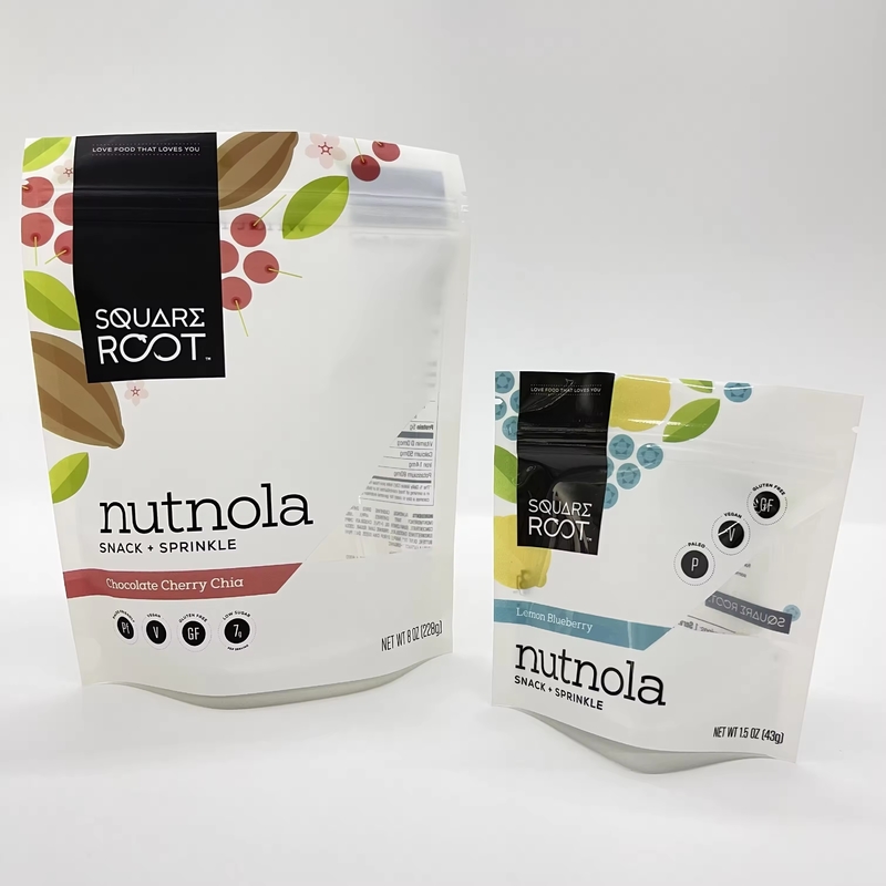 Bolsa de plástico para alimentos con para cerradura Papel de papel de papel de papel de aluminio Impreso de cerradura de película de embalaje Bolsa Mylar