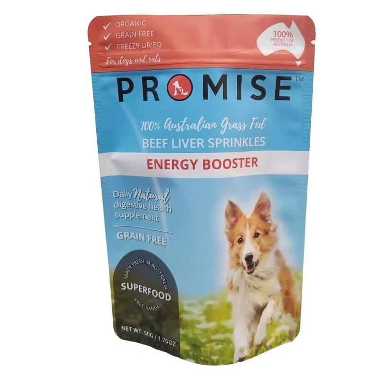 Logotipo de personalización Bolsas de comida para perros cerrables Bolsa de cremallera con ventana Bocadillos para mascotas Bolsa de pie