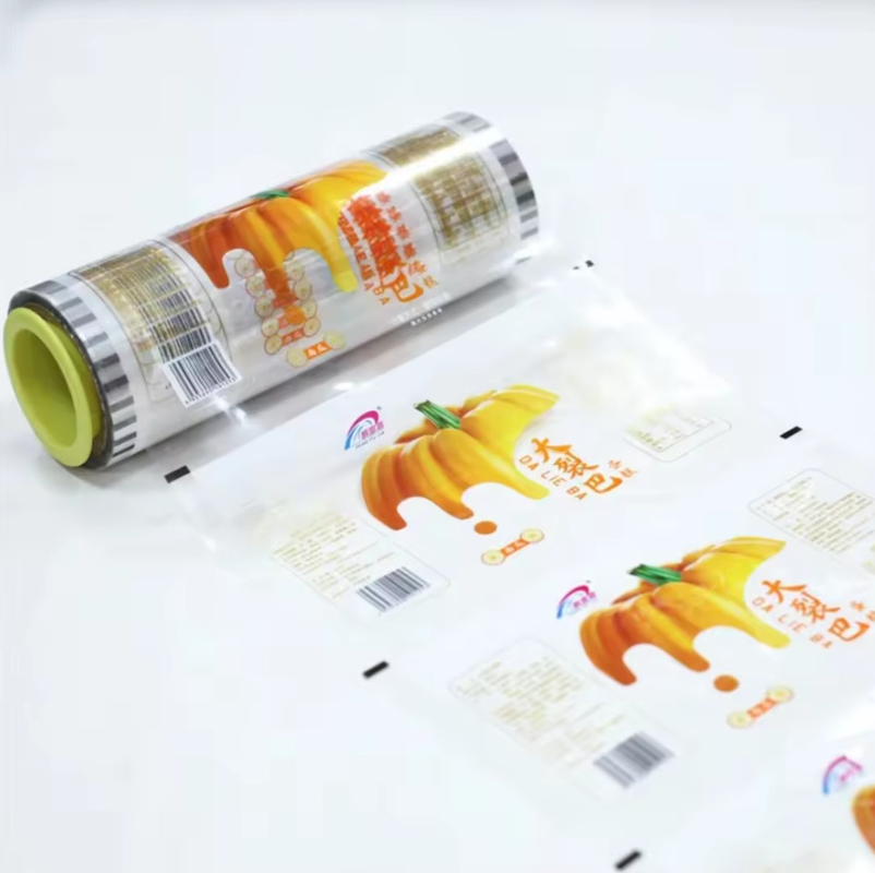 Rollo de película de plástico transparente de calidad alimentaria para embalaje Impresión personalizada Embalaje LDPE/OPP/PE Rollo de envoltura